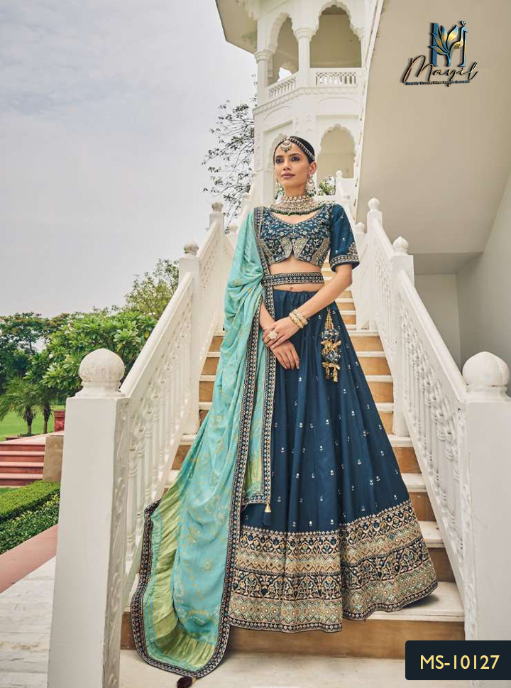 blue green color combination dresses Colour Combination Royal Blue And Green Dress Sea Green Anarkali Suit With Dark Blue Dupatta